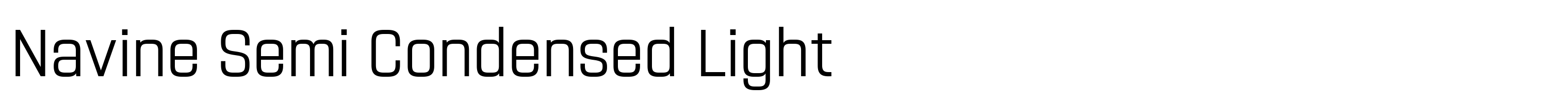 Navine Semi Condensed Light